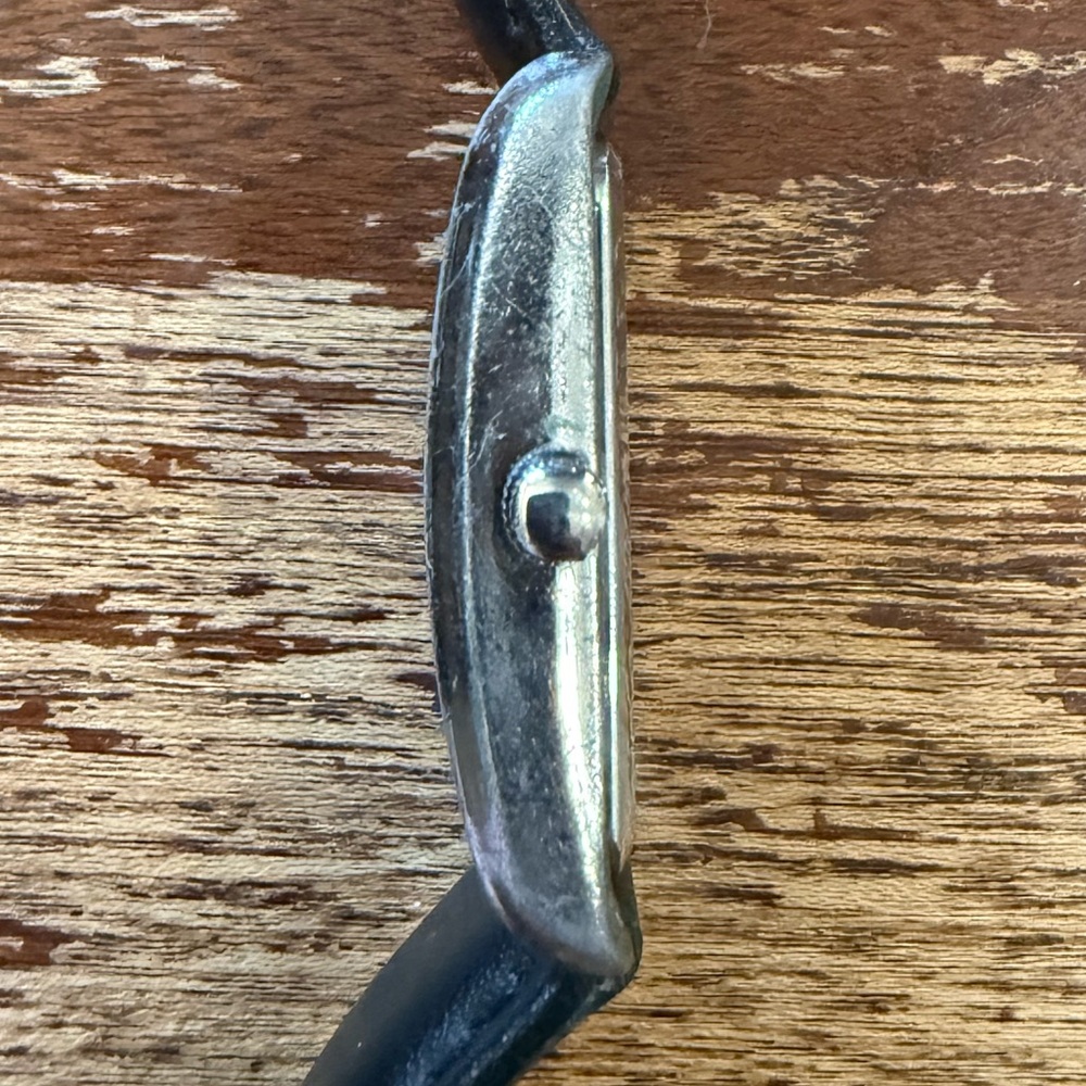 Vintage Rectangular Pulsar Silver Watch - image 3